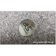 Collar Pin Silver Gloss  2D Etching CP/SG_03
